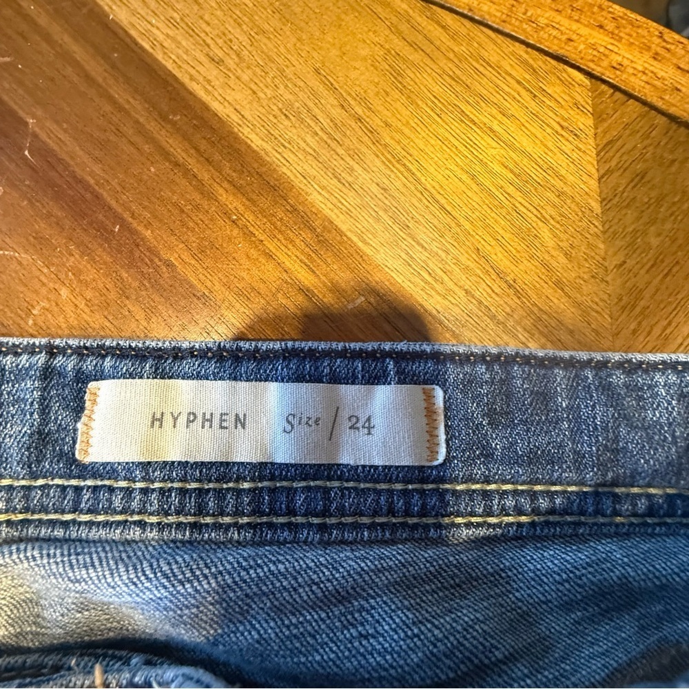 Pilcro and the Letterpress Patchwork Straight Leg Jeans - Blue and Black - Picture 3 of 9